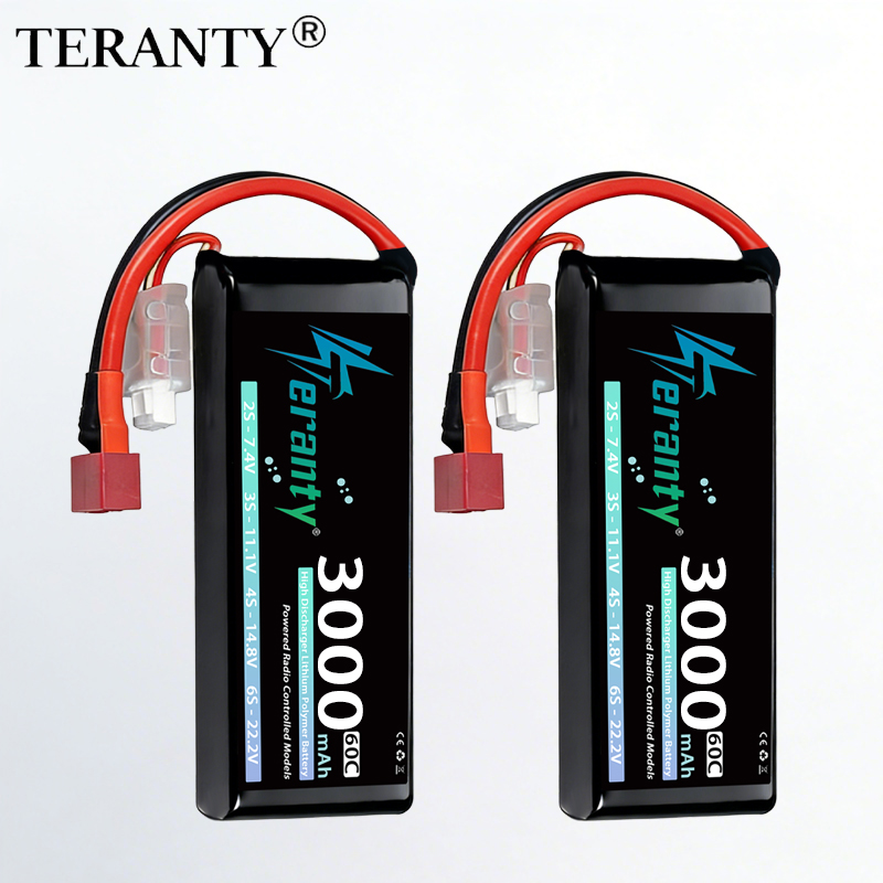 Drone Battery 4S - Batería Lipo TERANTY 2S 3000mAh 7.4V