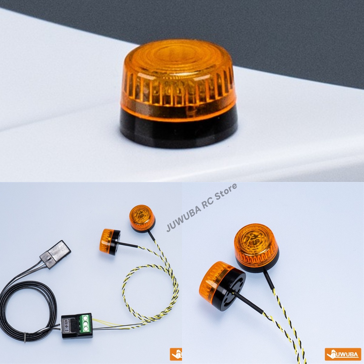Drone Battery Alarm - 1/14 RC modelo LED luz giratoria