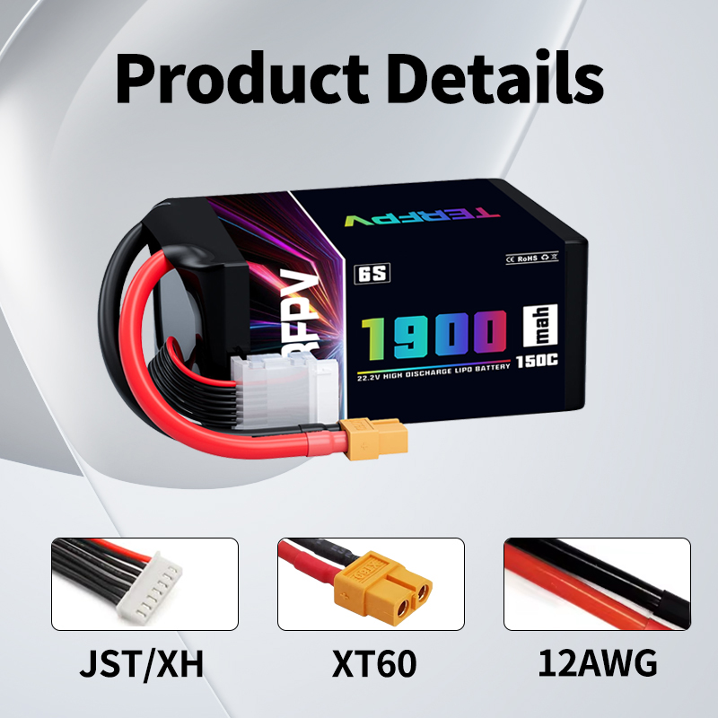 1/2 Piezas Batería TERFPV Lipo - Drone Battery 6S reseña y precio