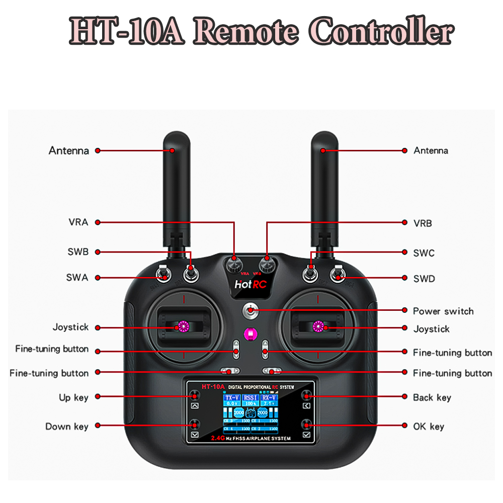 Control Remoto Hotrc Hot RC HT - Drone Battery Connector reseña y precio