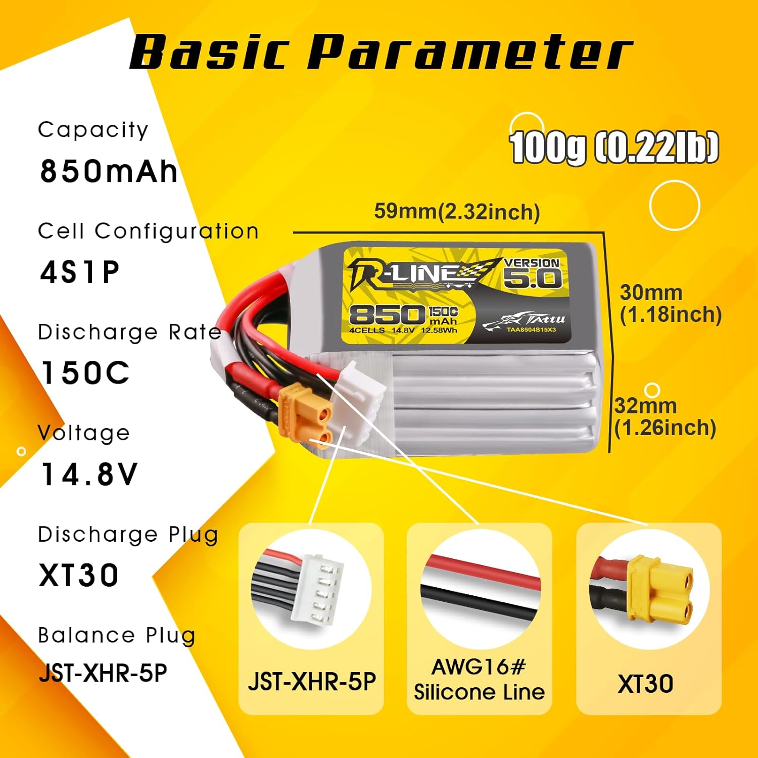 Batería Lipo Tattu R-Line 5.0  - Drone Battery 4S reseña y precio