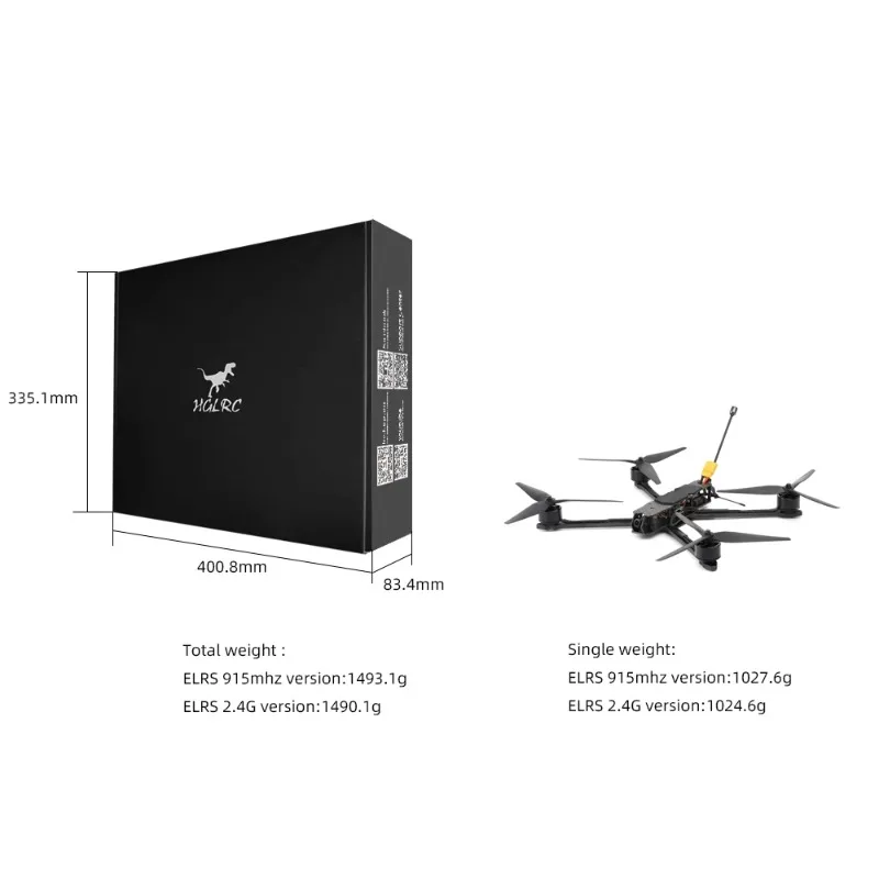 Dron FPV de Largo Alcance HGLR - Drone Battery 6S reseña y precio