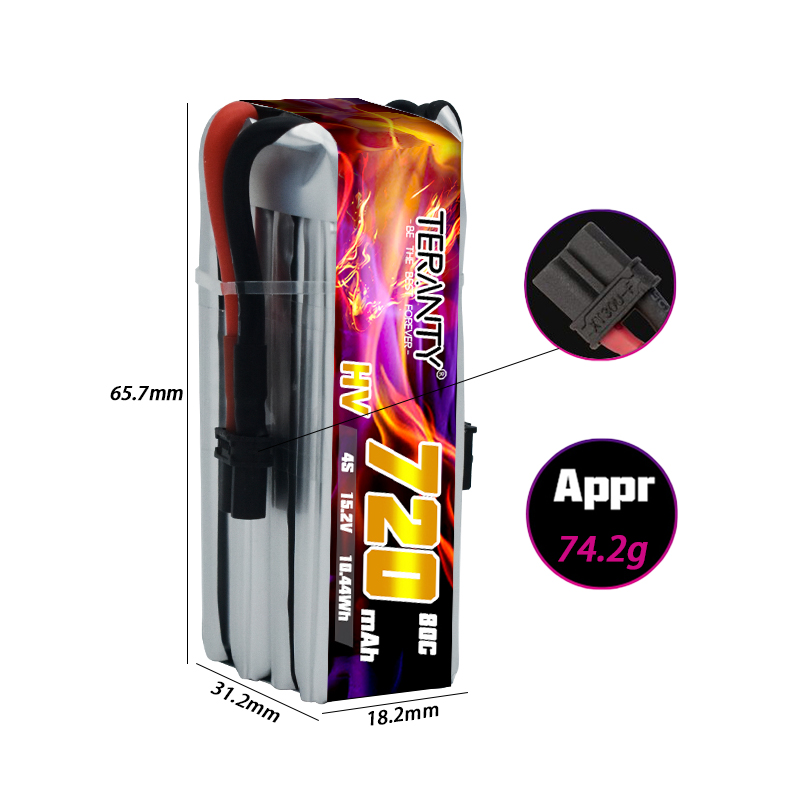 Batería Lipo HV TERANTY 720mAh - Drone Battery 4S reseña y precio